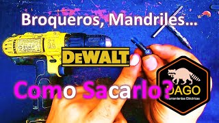 Como Cambiar Mandril Broquero Suelta las brocas ya no aprieta Dewalt DCD776 771 [upl. by Linnie643]