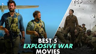 Top 5 Explosive War Action Movies You must Watch 2024 [upl. by Annaeoj]