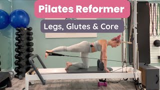 40Minute Pilates Reformer Workout  Legs Glutes amp Core [upl. by Yehs484]