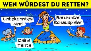 Wen Würdest DU Retten 17 Schwere Rätsel Um Dein Gehirn Einzuschalten [upl. by Binah]