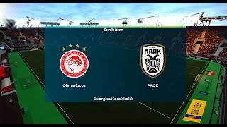 Olympiacos vs PAOK  Gentlemans Club 2223 Patch v4  PES 2021 FUMA [upl. by Vories306]