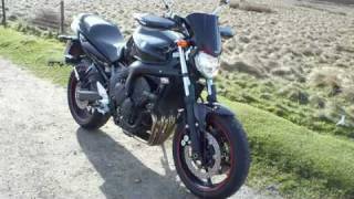 FZ6 with Ermax screen and Acerbis handguards fitted [upl. by Ardnaskela]