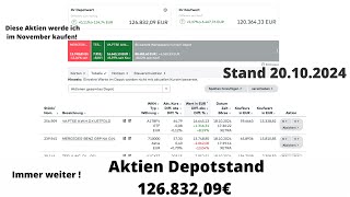 Welche Aktien kaufe ich im November amp mein Depot Update aktien etf [upl. by Llenart]