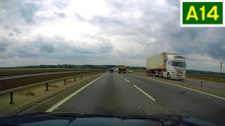 A14  Ipswich Southern Bypass  Orwell Bridge  Westbound  J57 to J56 [upl. by Nnayecats25]