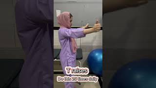 Dowager’s Hump Exercises  KN Rehab Center  Dr Khadija Noor [upl. by Yeleak105]