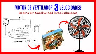 💡VENTILADOR VIBRA Y NO ENCIENDE  Bobina Sin Continuidad  👍2 Soluciones [upl. by Vivyan494]