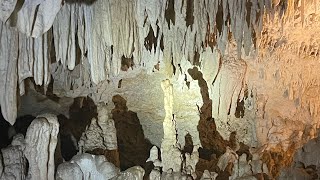 Crystal cave white amp yellow formation of the stalactites amp stalagmites travel caves philippines [upl. by Aitam433]