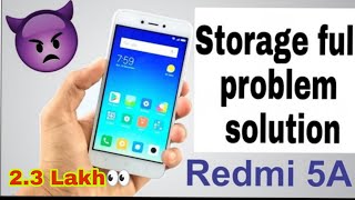 Redmi 5A mobile storage full problem solution  how to free memory space in redmi mobile video [upl. by Viradis]