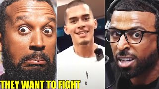 Fresh amp Fit Cry As They Demand To Fight Andrew Schulz Aba amp Moistcritikal [upl. by Einalem610]