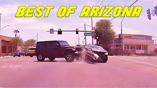 BEST OF ARIZONA DRIVERS  30 Minutes of Road Rage amp Bad Drivers part 1 [upl. by Ahtennek]