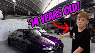 Youngest Skyline Owner  Garage Tour [upl. by Esined]