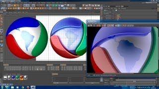 tutorial logo rede Record cinema 4d [upl. by Enoed410]