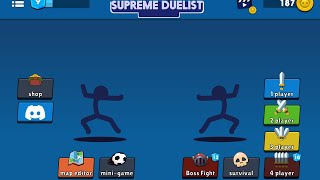 Supreme duelist stickman partial walkthrough [upl. by Nniuqal147]