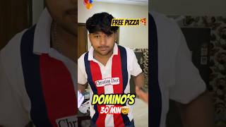 Dominos pizza free after 30 min 🤯 shorts challenge [upl. by Eikram]