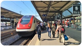 Genevas main railway station [upl. by Nowtna]