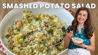 Smashed Potato Salad Recipe  The Best Side Dish for Any Occasion [upl. by Hump623]