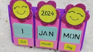 DIY Desk Calendar 🤩Easy amp Cute Desk Calendar [upl. by Kasevich]