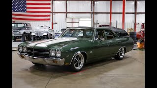 1970 Chevrolet Chevelle Station Wagon For Sale  Walk Around [upl. by Nho]