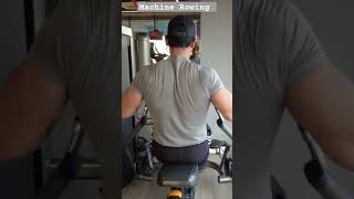 Machine Rowing pullday back gym asthetic bodybuilding motivation [upl. by Namqul]