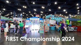 FIRST Championship 2024  Walking FTC pits [upl. by Ynohtnanhoj]