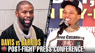 GERVONTA DAVIS VS MARIO BARRIOS  FULL POSTFIGHT PRESS CONFERENCE WITH FLOYD MAYWEATHER COMMENTS [upl. by Annahsed878]