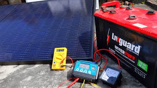 Can WAAREE 400 Watt Solar Panel Charge a 150AH Battery in 1 DAY  Vaari solar panel SolarTechsool [upl. by Kerge]