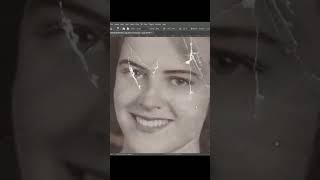 How To Restore Old Photos In Photoshop shorts restoration australia edit russia usa photoshop [upl. by Eirak]