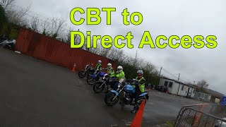 CBT to Direct Access Assessment amp Training  Familiarisation on a larger motorcycle from 125cc [upl. by Suhploda]