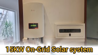 15KW OnGrid Solar system installation in DHA phase6 Lahore solis solar solarpanel viralvideo [upl. by Norej689]