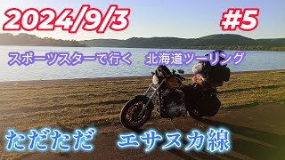 スポーツスターで行く北海道ツーリング＃5ただただ エサヌカ線 [upl. by Nivar739]