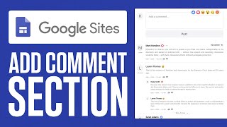 How To Add Comment Section in Google Site 2024 Step by Step [upl. by Brandise675]