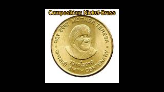 5 Rupees Commemorative issue  100th Anniversary of Mother Teresa coin rareindiancoins [upl. by Shinberg]