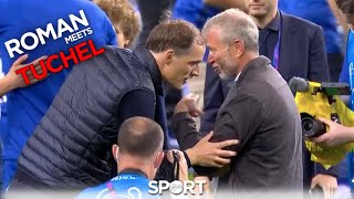 Roman Abramovich meets Thomas Tuchel for the first time in person  Chelsea win the Champions League [upl. by Hakaber740]