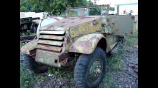 rare 1943 white m3 halftrack awaits restoration [upl. by Irby]