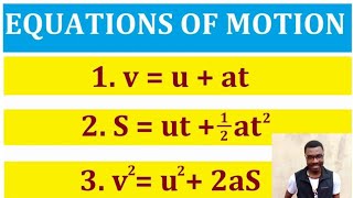 EQUATIONS OF MOTION [upl. by Annuhsal]