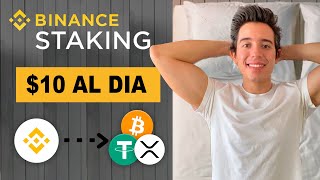 BINANCE STAKING 🔥 Como generar Ingresos Pasivos  Paso a Paso [upl. by Neils]