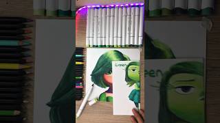 ¿Como se vería DESAGRADO en humana 🤩 insideout2 drawing shorts [upl. by Alsi]