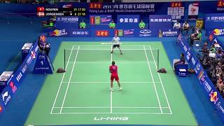 Badminton Men Single Longest Rally Nguyen TM vs JOJorgensen 2013 BWF World Champion [upl. by Roderica]