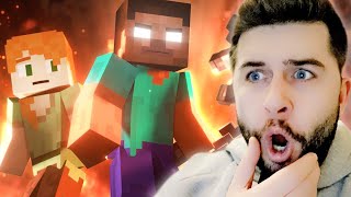 REACTING TO HEROBRINE RETURNS  ALEX AND STEVE ADVENTURES MINECRAFT ANIMATION MOVIE [upl. by Astred167]