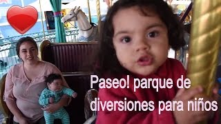 Mini paseo a Los Angeles  Parque de diversion para niños [upl. by Hsetih496]