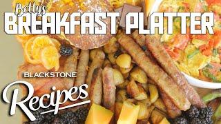 THE BEST BREAKFAST PLATTER  Blackstone Recipes [upl. by Lamrouex402]