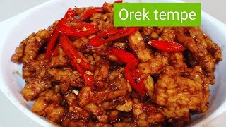 orek tempe pedas manis [upl. by Esorrebma821]