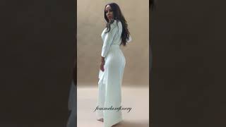 White pleated wide leg jumpsuit  femmeluxefinery [upl. by Acirret]