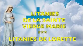 LITANIES DE LORETTE À LOCCASION DE LA FÊTE DE NOTREDAME DU ROSAIRE octobre rosaire chapelet [upl. by Nerred]