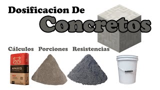 Dosificación De Concreto  Calculo De Cantidades  Resistencias  Cuantificación De Material [upl. by Eal]