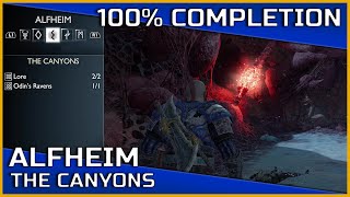 God of War Ragnarök  The Canyon Alfheim  100 Completion [upl. by Viscardi473]