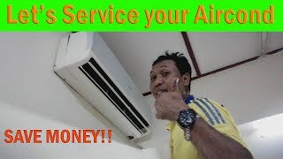 AMAZING Service Aircond amp save Money  Servis Aircond Sendiri DiY with subtitle [upl. by Nalim]