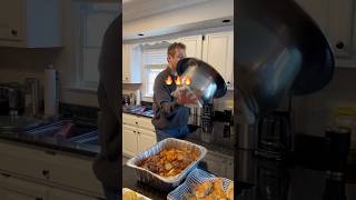 Flipping that pot food sunday dinner fyp funny [upl. by Ynelram]