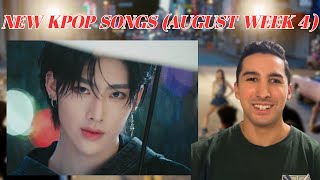 New Kpop songs  August week 4 REACTION [upl. by Ailegave]