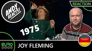 ANDY REACTS Joy Fleming  Ein Lied Kann Eine Brücke Sein Germany 1975 EUROVISION REACTION [upl. by Laup]